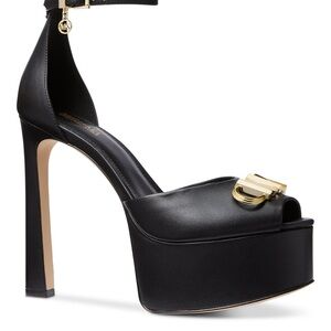 Micheal kors Black Platform Heels